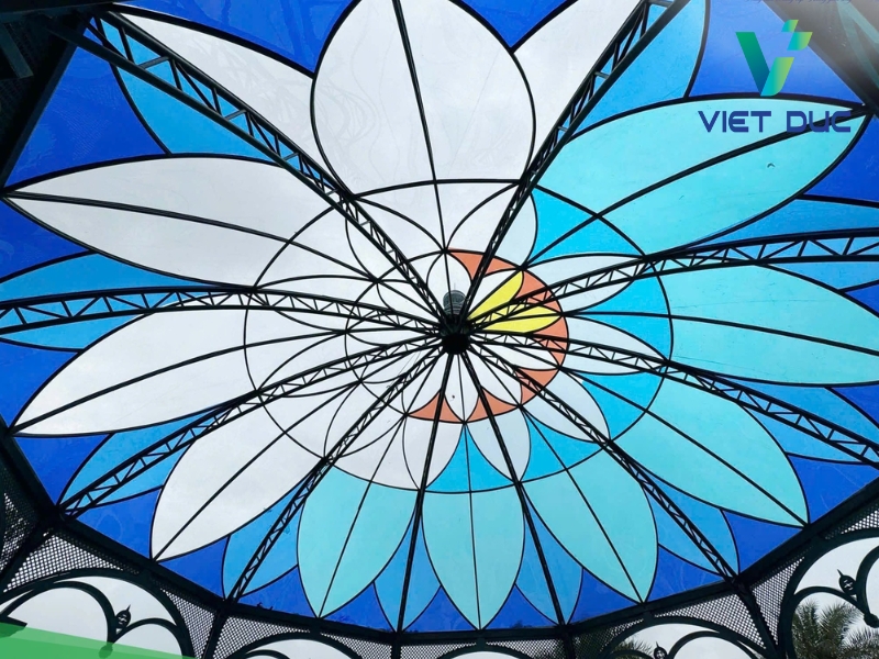 Mái lợp Polycarbonate nghệ thuật