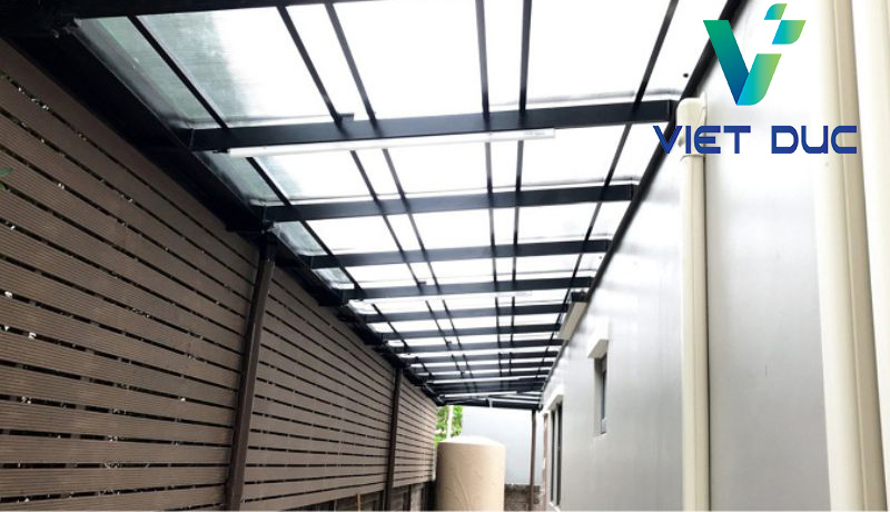 Công trình mái nhựa Polycarbonate