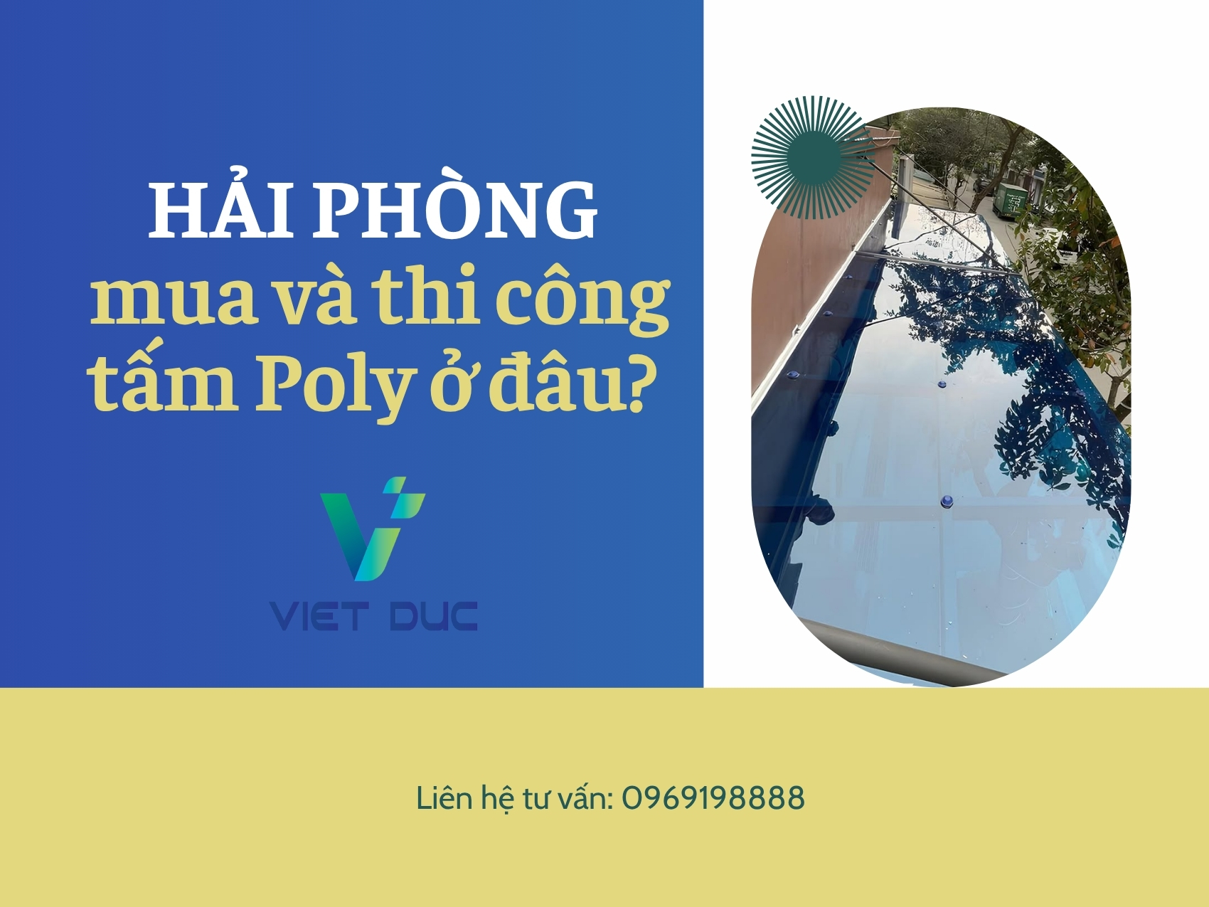 Hải Phòng - Mua và thi công tấm Polycarbonate ở đâu?