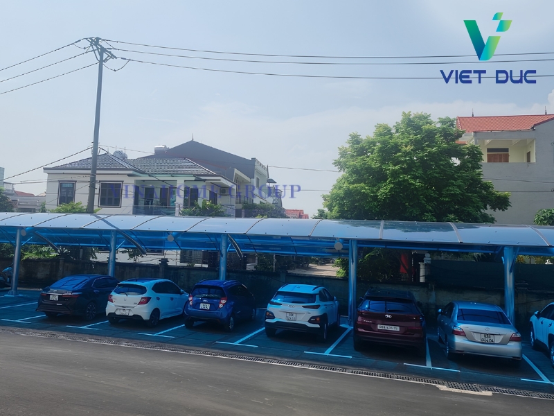 Mái để xe nhựa Poly