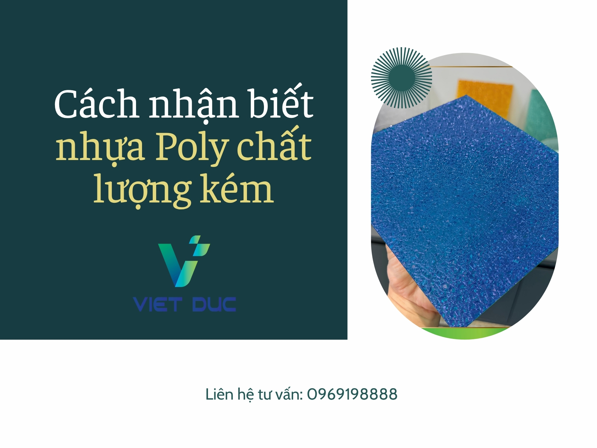 Nhận biết nhựa Poly chất lượng kém nhờ dấu hiệu này