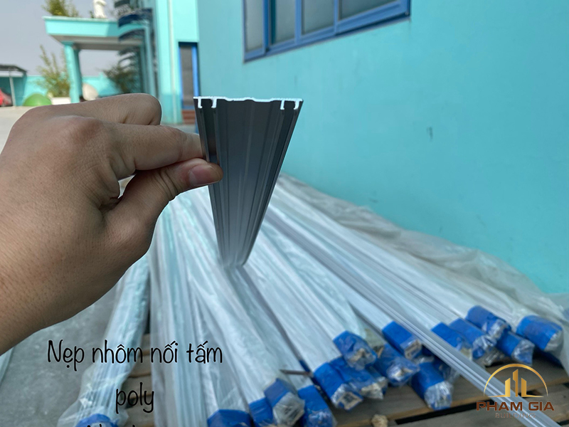 Nẹp nhôm H thường: 4.5cm