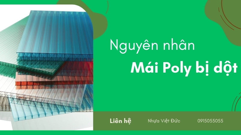Tại sao mái che Polycarbonate bị dột?
