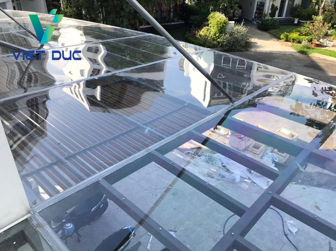 Mái lợp tấm lợp nhựa trong suốt poly